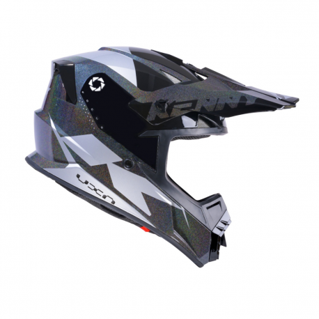 Kenny Racing, přilba MX Track Black Diamond, černá barva/šedá velikost XL ( 61 - 62 cm )