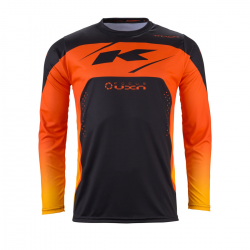 KENNY Racing dres Track Focus ORANGE, barva oranžová/černá, velikost XXL