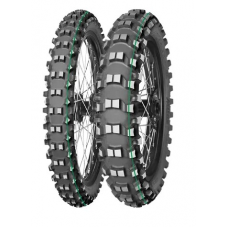 Mitas, pneu 110/100-18 TERRA FORCE-EX SM SUPER LIGHT (TECHNICAL ENDURO) (zelený pruh) 64R, zadní, DOT 04/2024