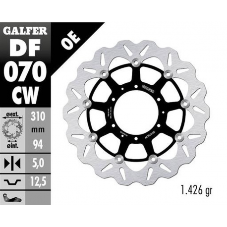 Galfer, přední brzdový kotouč, Honda CBR 600 RR '03-'17 CBR 1000 RR '04-'05 CB 1000 R '08-'17 CB 1300 F/S '05- CTX 1300 C '14-