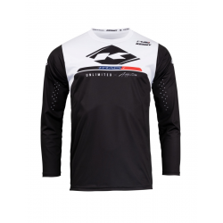 Kenny Racing, dres MX/Enduro, Track Kid/Junior Raw Black, barva černá/bílá, velikost XXS