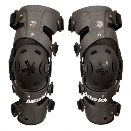 Asterisk, kolenní ortézy, model CARBON CELL PRO, carbon/černá barva, velikost M