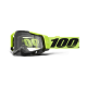 100%, brýle, model RACECRAFT 2 NEON YELLOW - CLEAR LENS - žlutá Fluo barva/černá/bílá, čiré sklo