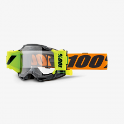 100%, brýle, model ACCURI 2 FORECAST ROLL-OFF ORANGE - oranžová barva/šedá/žlutý Fluo, čiré sklo