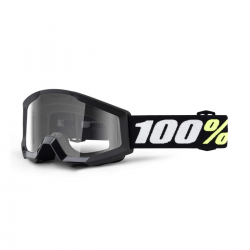 100%, brýle, model STRATA MINI BLACK JUNIOR / KID / DZIECIĘCE černá barva, čiré sklo ANTI-FOG