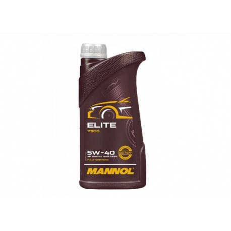 Mannol, motorový olej 4T ELITE 5W40 1L (API SN/CH-4, JASO MA2) Semisyntetic (7903) (20) (960)