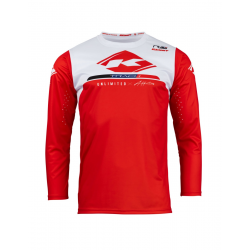 Kenny Racing, dres MX/Enduro, Track Raw Red, barva červená/bílá, velikost M