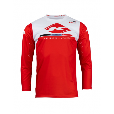 Kenny Racing, dres MX/Enduro, Track Raw Red, barva červená/bílá, velikost M