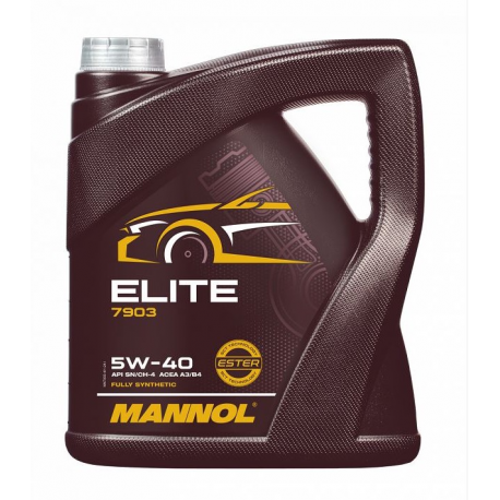 Mannol, motorový olej 4T ELITE 5W40 4L (API SN/CH-4, JASO MA2) Semisyntetic (7903) (4)