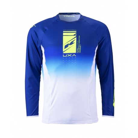 Kenny Racing, dres MX/Enduro, Titanium Premium Navy, barva modrá/bílá/žlutá fluo, velikost M