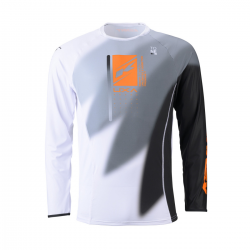Kenny Racing, dres MX/Enduro, Titanium Tones White, barva bílá/šedá/oranžová, velikost M