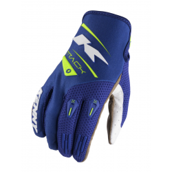 Kenny Racing, rukavice MX/Enduro, Track Kid/Junior Navy/Neon Yellow, barva modrá/žlutá fluo, velikost XL