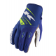 Kenny Racing, rukavice MX/Enduro, Track Kid/Junior Navy/Neon Yellow, barva modrá/žlutá fluo, velikost XXL