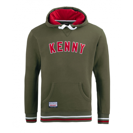 Kenny Racing, mikina s kapucí Academy, barva zelená, velikost XL