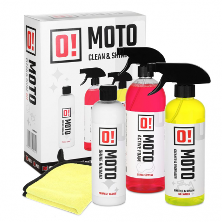 OMOTO, sada pro mytí a péči o motocykl, CARE PROTECTION AND SHINE MOTO (O!MOTO) (OLE-019)