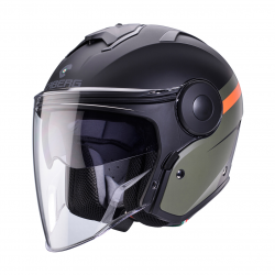Caberg, Jet přilba SOHO ZEPHYR, barva černá/zelená/oranžová, velikost XL