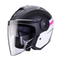 Caberg, Jet přilba SOHO ZEPHYR, barva černá matná/bílá/růžová, velikost S