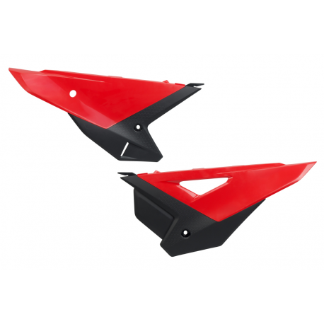 UFO, podsedlové tabulky, KOMPLET CRF 250R / 450R '25, barva OEM (červená/černá)