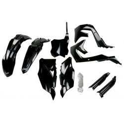 UFO, sada plastů Full Kit, Kawasaki KXF 250 '21-24, KXF 450 '19-23, černá barva