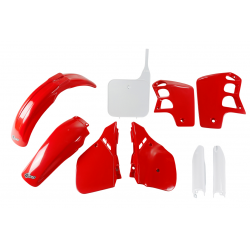 UFO, sada plastů Full Kit, Honda CR 500 '89-'90, barva OEM (červená/bílá)