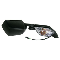 EMGO 2025/02 LUSTERKO KAWASAKI ZX-10R '08-'10 PRAWE (OEM: 56001-0103) KOLOR CZARNY (WZÓR ORYGINAŁU) (HOMOLOGACJA)