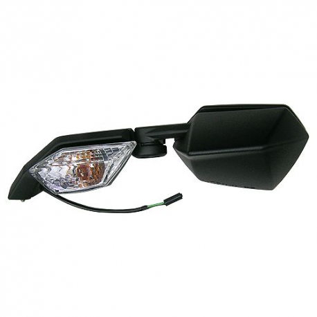 EMGO 2025/02 LUSTERKO KAWASAKI ZX-10R '08-'10 LEWE (OEM: 56001-0102) KOLOR CZARNY (WZÓR ORYGINAŁU) (HOMOLOGACJA)