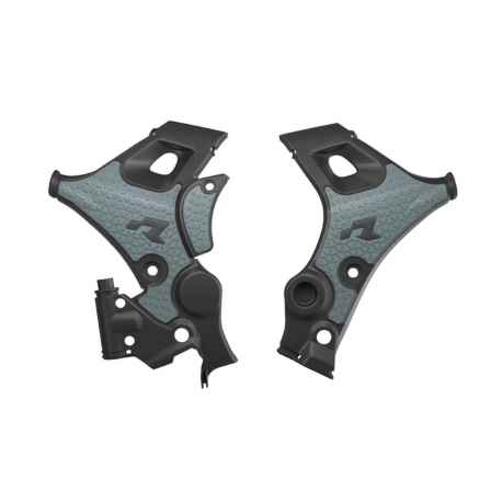 RACETECH (RTECH) OSŁONY RAMY REVOLUTION HONDA XL 750 TRANSALP '23-'25 KOLOR CZARNY / SZARY