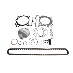 VERTEX 2025/02 ZESTAW NAPRAWCZY GÓRY SILNIKA KAWASAKI KX 250 F (KXF250) '21-'22 (STD. + 0.01MM 77.96MM) (14.1:1) (TŁOK, USZCZELK