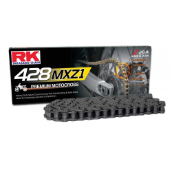 RK ŁAŃCUCH NAPĘDOWY (MOTOCROSS) 428MXZ1-136 ZAPINKA (CL) W ZESTAWIE KOLOR STANDARD (POJEMNOŚĆ: DO 150 CCM) (27 KN)