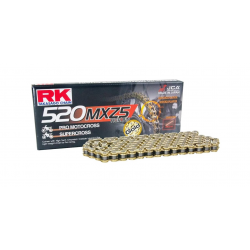 RK ŁAŃCUCH NAPĘDOWY (MOTOCROSS) 520MXZ5-120 ZAPINKA (CL) W ZESTAWIE KOLOR ZŁOTY (POJEMNOŚĆ: DO 500 CCM) (37,8 KN)
