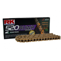 RK ŁAŃCUCH NAPĘDOWY GB520RUWR-122 (UW-RING) ZAKUWKA (CLF) W ZESTAWIE KOLOR ZŁOTY (POJEMNOŚĆ: DO 800 CCM) (35,3 KN)