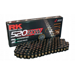 RK ŁAŃCUCH NAPĘDOWY BL520ZXW-120 (XW-RING) ZAKUWKA (CLF) W ZESTAWIE KOLOR CZARNY (POJEMNOŚĆ: DO 1200 CCM) (42 KN)