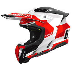 AIROH KASK CROSS / ENDURO / ATV / QUAD TWIST 3 FANCY RED GLOSS KOLOR CZARNY/BIAŁY/CZERWONY ROZMIAR L