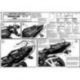 Kappa, nosič centrálního kufru, Yamaha FZS 600 FAZER (98-03) (bez plotny)