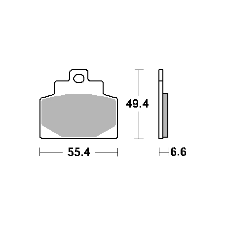 SBS PROMOCJA KLOCKI HAMULCOWE KH459 STREET CERAMIC KOLOR CZARNY PASUJE DO PIAGGIO 300/500 MP3 PRZÓD -14