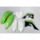 UFO, sada plastů, Kawasaki KXF 450 '12 barva OEM (zelená/bílá/černá) (KA217E999)