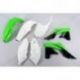 UFO, sada plastů, Kawasaki KXF 250 '14-'15 barva OEM (zelená/bílá/černá)