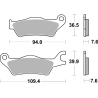SBS WYPRZEDAŻ KLOCKI HAMULCOWE KH715 SUZUKI GSXR 125 '17-'19 STREET CERAMIC KOLOR CZARNY