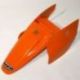 UFO, zadní blatník, KTM SX 65 '02-'08, s bočními tabulkami,I oranžová barva
