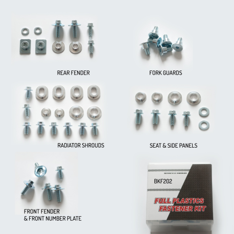 ACCEL KOMPLET ŚRUB DO PLASTIKÓW YAMAHA YZF 250 '10-'13