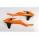 UFO, kryty chladičů, KTM SX/SXF 16-18, EXC/EXCF 17-19 barva OEM (s vyjímkou SX 250 '16) (oranžová/černá)