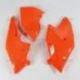 UFO, podsedlové tabulky, KTM SX/SXF 16-18, EXC/EXCF 17-19 oranžová barva FLUO
