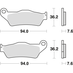 TRW LUCAS KLOCKI HAMULCOWE KH181 SINTER STREET BMW R 1200 HP2 04-10 R-NINE T '13-