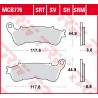 TRW LUCAS KLOCKI HAMULCOWE KH388 SINTER STREET HONDA CBF 500 04-08