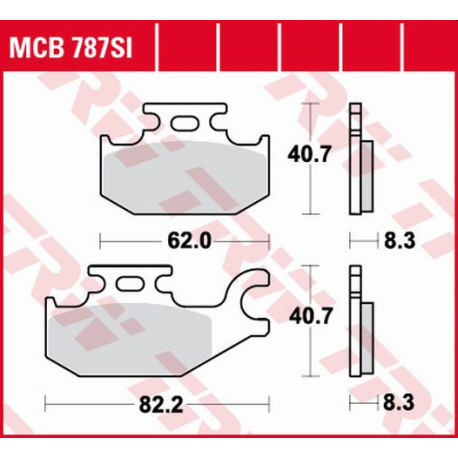 TRW LUCAS KLOCKI HAMULCOWE KH413 SINTER OFFROAD SUZUKI LTA / LTF 400 08-