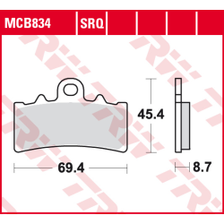 TRW LUCAS KLOCKI HAMULCOWE KH606 SINTER STREET BMW G 310 R / GS 16-