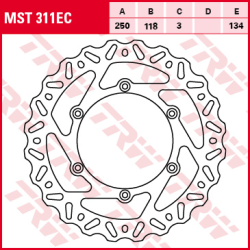TRW LUCAS TARCZA HAMULCOWA PRZÓD SUZUKI RM 125 / 250 89-12
