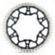 Moto-Master, rozeta DUAL RING (ocelová / duralová) 489 50 (48950), černá barva, Kawasaki KX/KXF, Suzuki RMZ '04-'0
