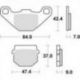 TRW Lucas, brzdové desky KH83 Organic, DERBI SENDA 50 12-17, Kawasaki KLX 110 10-, KMX 125 87-98, Suzuki UE 125 / 150 01-03, PR