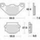 TRW Lucas, brzdové desky KH67 Organic, Aprilia PEGASO 650 91-00, Kawasaki KLR 250 84-05, GPZ 500 88-04, KLE 500 91-07, KL / KLR